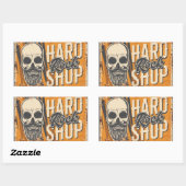 Muziekclub Rechthoekige Sticker (Vel)