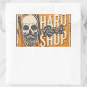 Muziekclub Rechthoekige Sticker (Tas)