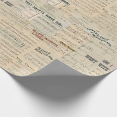  muziekcollage cadeaupapier (Hoek)