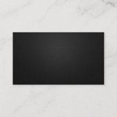 Muziekcomponist - Elegant Black QR-code Visitekaartje (Achterkant)