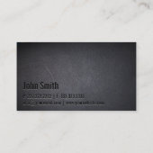 Muziekcomponist Minimalistisch Typografie Black Visitekaartje (Achterkant)