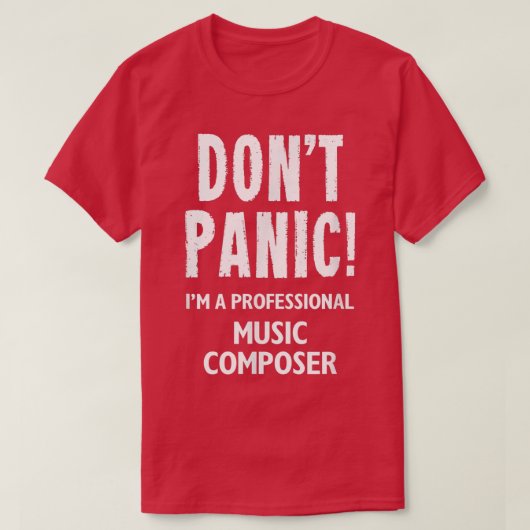 Muziekcomponist T-shirt (Design voorkant)