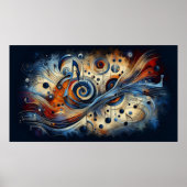 Muziekcompositie - lyrisch abstract stuk 07 poster (Voorkant)