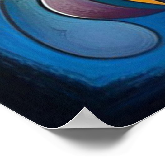 Muziekcompositie - lyrisch abstract stuk 12 poster (Hoek)