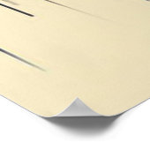 Muziekcompositie - lyrisch abstract stuk 18 poster (Hoek)