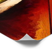 Muziekcompositie - lyrisch abstract stuk 19 poster (Hoek)