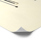 Muziekcompositie - lyrisch abstract stuk 20 poster (Hoek)