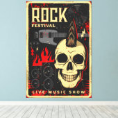 Muziekconcert Canvas Afdruk (Insitu (Houten vloer))