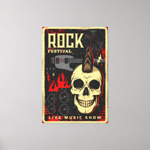 Muziekconcert Canvas Afdruk