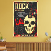 Muziekconcert Canvas Afdruk (Insitu (Woonkamer))