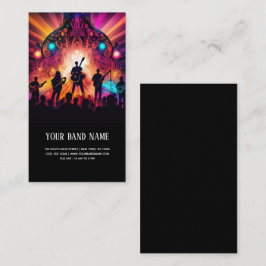 Muziekconcert gitarist visitekaartje