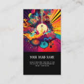 Muziekconcert gitarist visitekaartje (Voorkant)