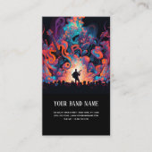 Muziekconcert gitarist visitekaartje (Voorkant)