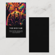 Muziekconcert gitarist visitekaartje