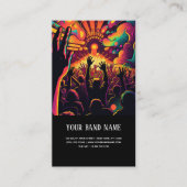 Muziekconcert gitarist visitekaartje (Voorkant)