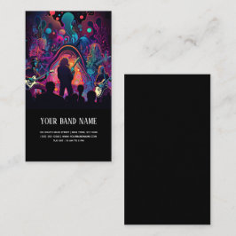 Muziekconcert gitarist visitekaartje