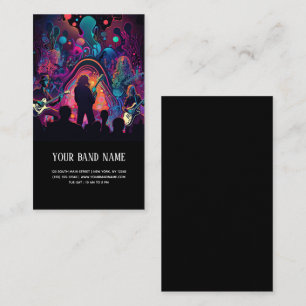 Muziekconcert gitarist visitekaartje