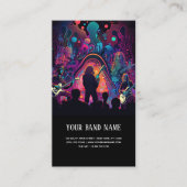 Muziekconcert gitarist visitekaartje (Voorkant)