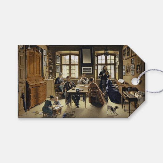 Muziekconcert in Bazel (door Sebastian Gutzwiller) Cadeaulabel (Voorkant (Horizontaal))