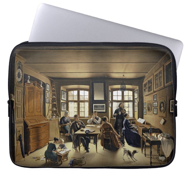 Muziekconcert in Bazel (door Sebastian Gutzwiller) Laptop Sleeve (Voorkant)