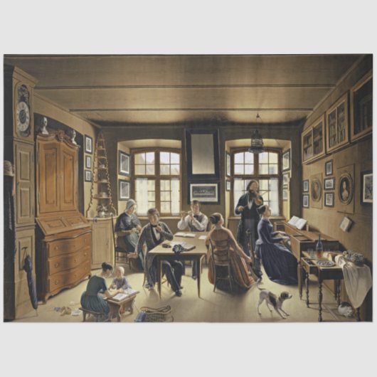 Muziekconcert in Bazel (door Sebastian Gutzwiller) Tissuepapier (Voorkant)