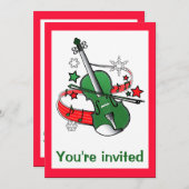 Muziekconcert met Violin Kaart (Voorkant / Achterkant)