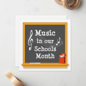 Muziekconcert Notitiekaartje (Voorkant / Achterkant in situ)