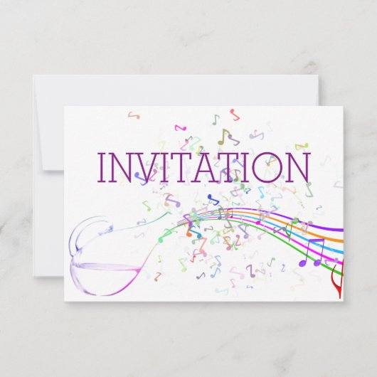 Muziekconcertfestival Minimalisme Vip Uitnodiging (Voorkant)