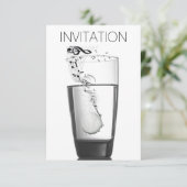 Muziekconcertfestival Minimalisme Vip Uitnodiging (Staand voorkant)