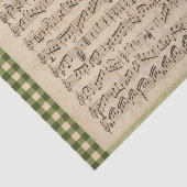 Muziekcontrolepapier voor Wilde Roos  vel Tissuepapier (Detail)