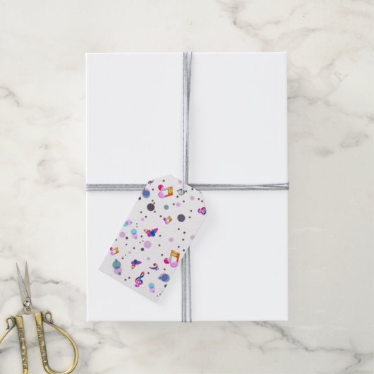 Muziekdansing Cadeaulabel (Met Touw)