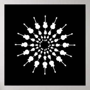 muziekdecor / gitaren poster