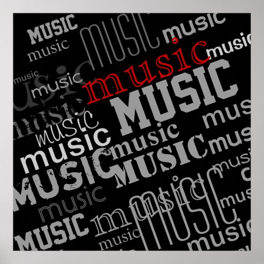 muziekdecor voor typografie poster (Voorkant)