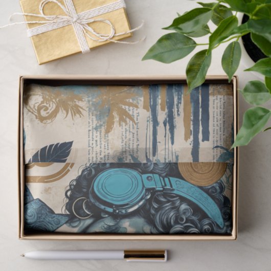 Muziekdecoupage West Coast Dreamer Tissuepapier (Geschenk)