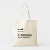 Muziekdefinitie Tote Bag (Voorkant)