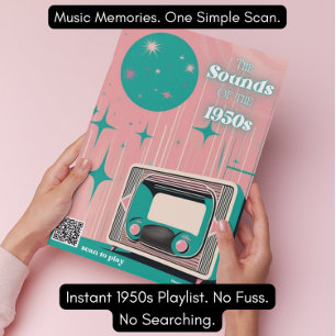 Muziekdementie-cadeau uit de jaren 50 Poster met a