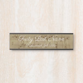 Muziekdeurborden Sign Elegant  Deurbordje (Voorkant)