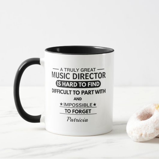 Muziekdirecteur  mok (Met donut)