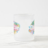 Muziekdirecteur Retro Burst Matglas Koffiemok (Center)