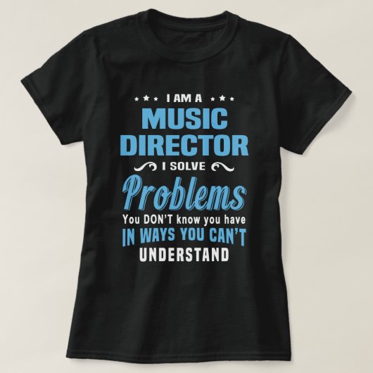 Muziekdirecteur T-shirt (Design voorkant)