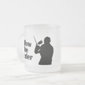 Muziekdirecteur volgt de leider matglas koffiemok (Voorkant links)