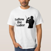 Muziekdirecteur volgt de leider t-shirt (Voorkant)
