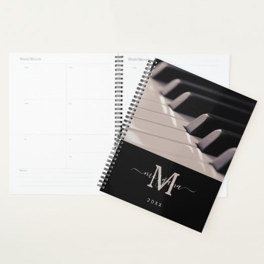 Muziekdocent Custom Name Elegant 2026 Planner (Display)