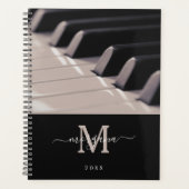 Muziekdocent Custom Name Elegant 2026 Planner (Voorkant)