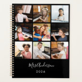 Muziekdocent Fotocollage Aangepast Jaar Planner (Voorkant)
