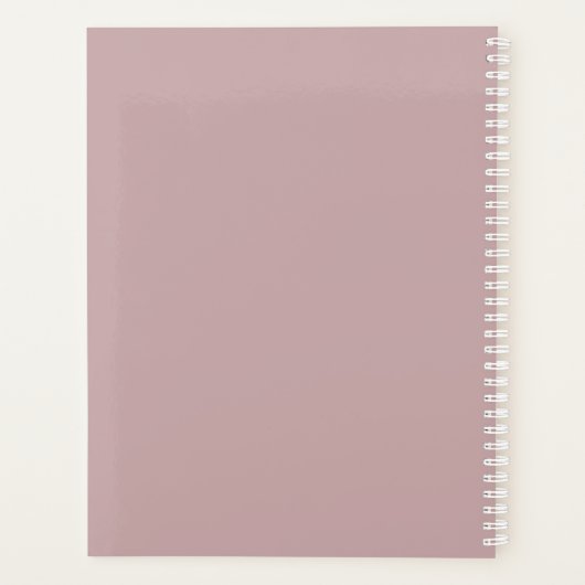 Muziekdocent Fotocollage Aangepast Jaar Planner (Achterkant)