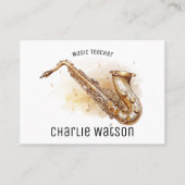 Muziekdocent gepersonaliseerd visitekaartje (Voorkant)