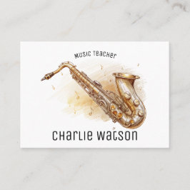 Muziekdocent gepersonaliseerd visitekaartje