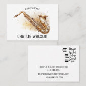 Muziekdocent gepersonaliseerd visitekaartje (Voorkant / Achterkant)