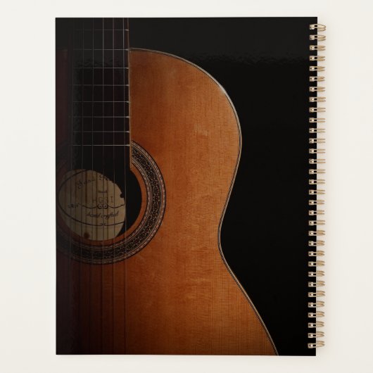 Muziekdocent Gitaarmuzikant Moderne foto 2026 Planner (Achterkant)